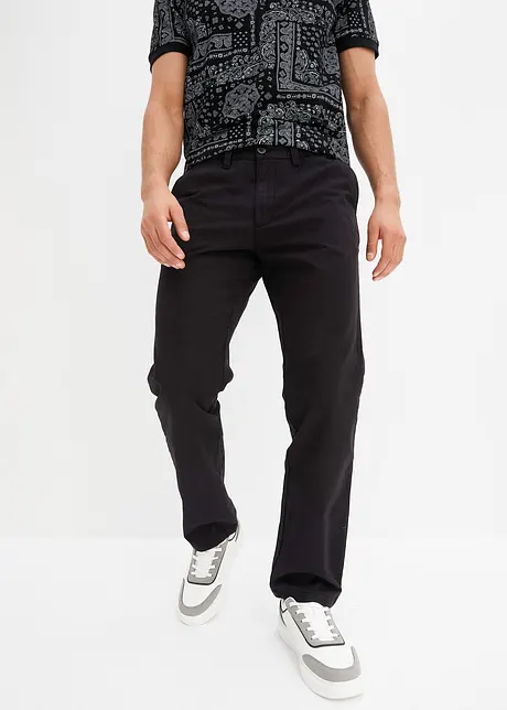 Chinos av bomull i Regular Fit, Straight, bonprix