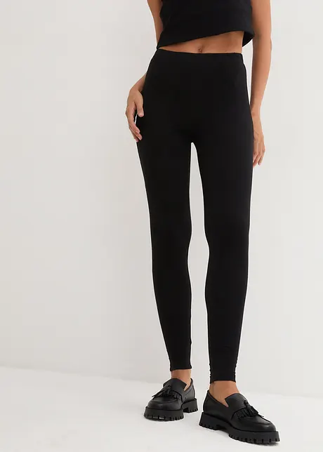 Leggings med ren ekologisk bomull (2-pack), bonprix