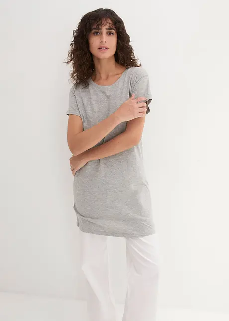 Boxy longshirt, kortärmad, bonprix