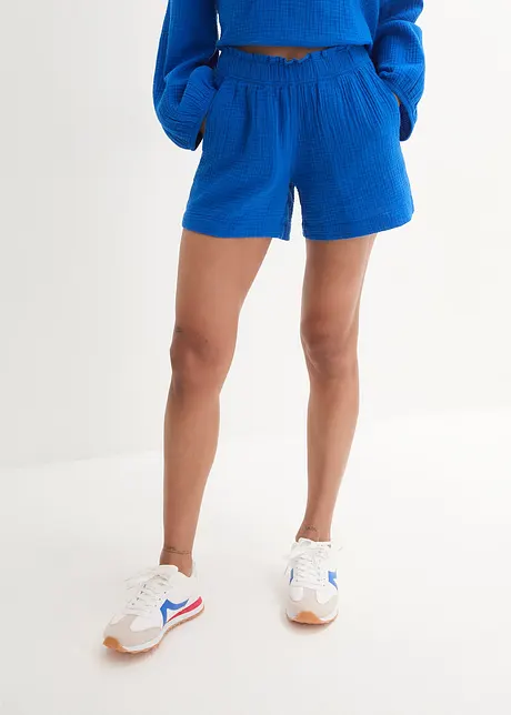 Muslinshorts i bomull, bonprix