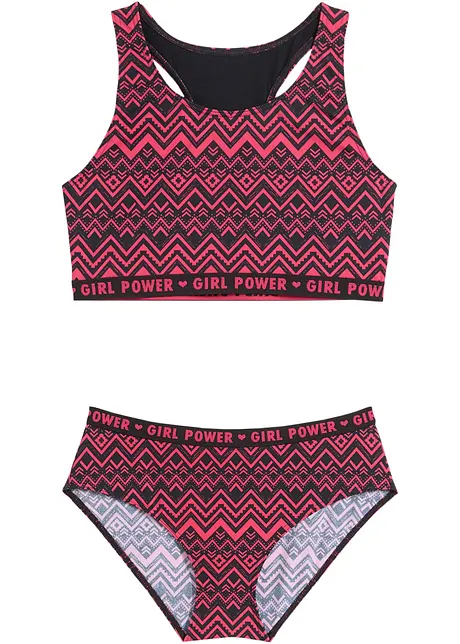 Bikini för barn i återvunnen polyamid (2 delar), bpc bonprix collection