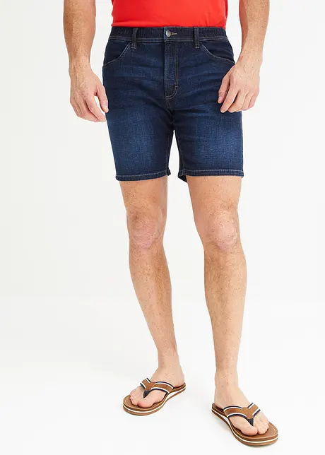 Långa jeansshorts med bekväm midja, Loose Fit, John Baner JEANSWEAR