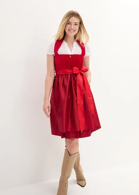 Mellanlång dirndl med sammet (2 delar), bpc bonprix collection