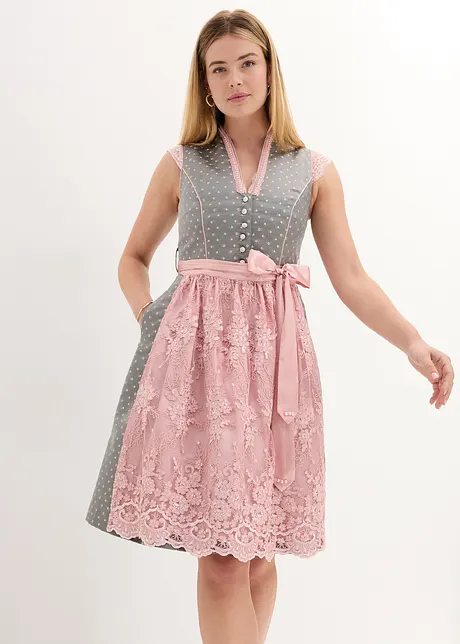 Dirndl med broderat förkläde (2 delar), bpc selection