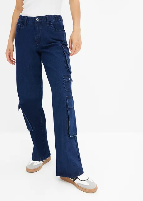 Cargo Jeans Mid Waist, bonprix