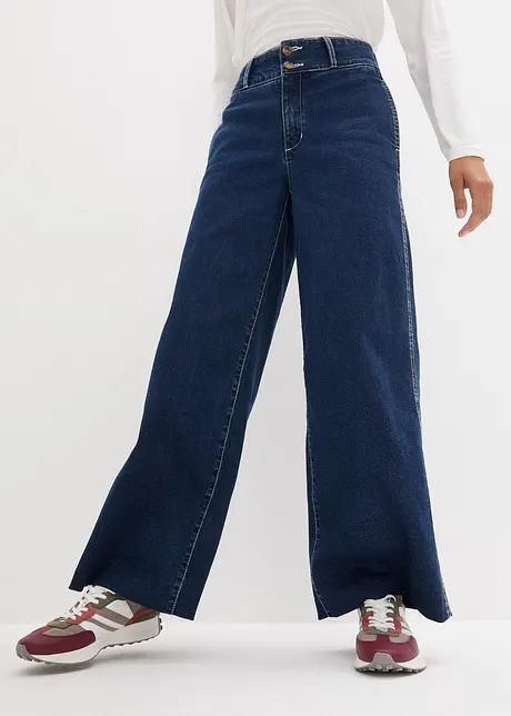 Wide Leg Stretch Jeans High Waist, bonprix