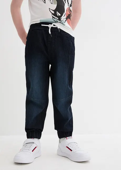 Stretchiga dra på-jeans, Regular Fit, bonprix