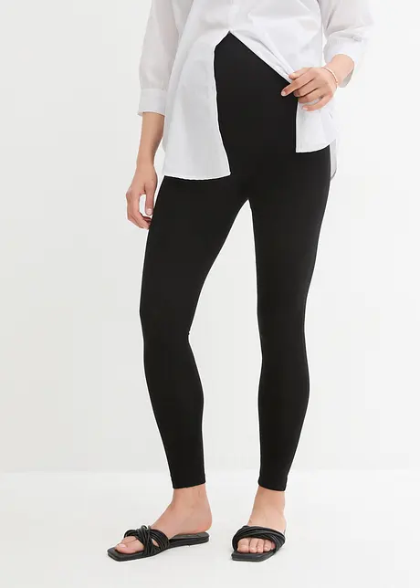 Mammaleggings med ekologisk bomull (2-pack), bonprix