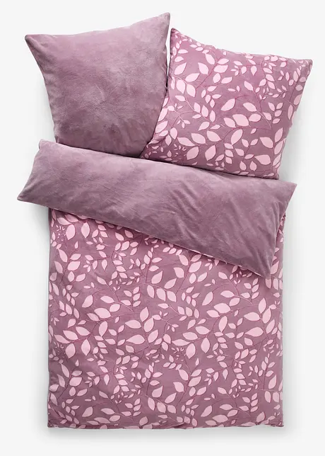 Vändbart Cashmere Touch-påslakanset med blommönster, bonprix