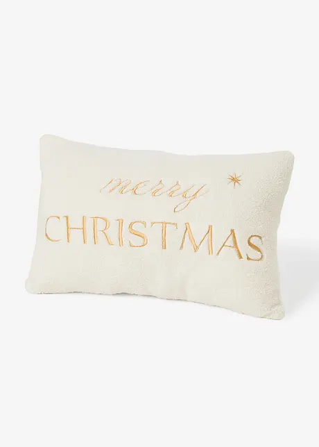 Prydnadskudde med "Merry Christmas"-tryck, bonprix