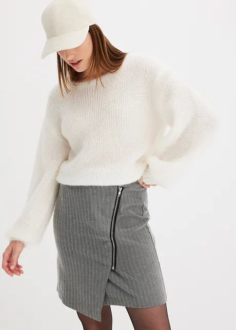 Oversizetröja i fluffgarn, bonprix
