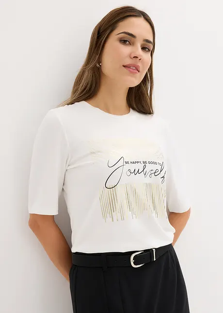 T-shirt med tryck, bonprix