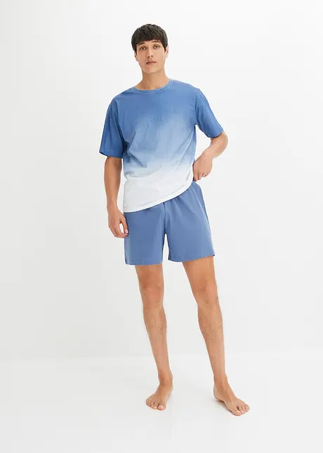 Pyjamas med shorts, av ren bomull, bonprix