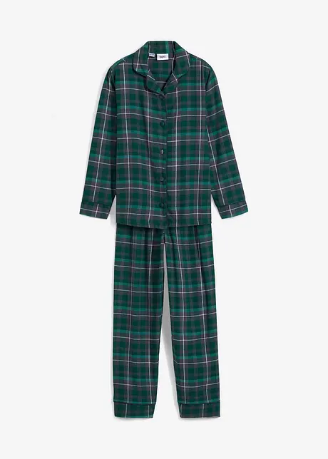 Vävd flanellpyjamas för barn (2 delar), bonprix