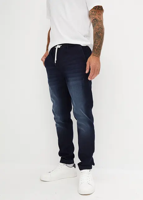 Mjuka dra på-jeans, Regular Fit, Straight, bonprix