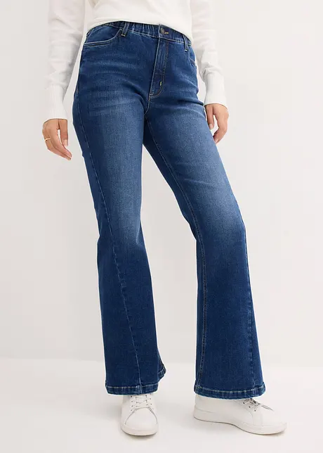 Flared jeans med High Waist och bekväm midja, bonprix