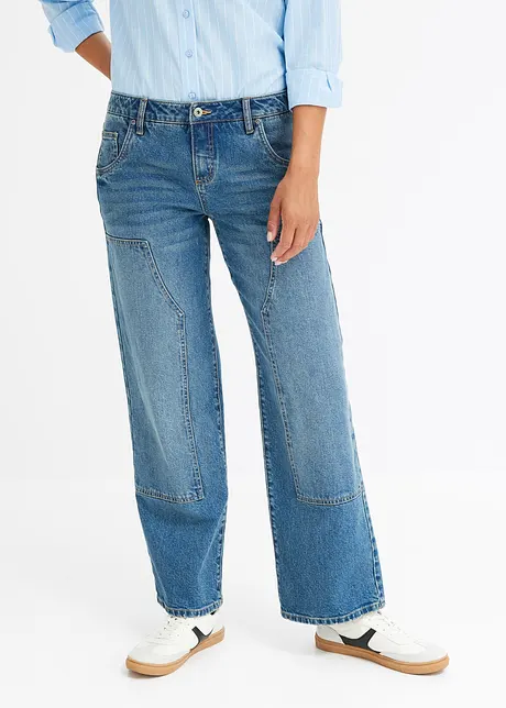 Wide Leg Jeans Low Waist, bonprix