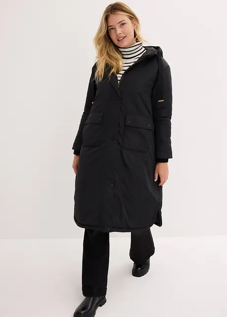 Vid parkas i A-linjeform och med dragsko, bonprix