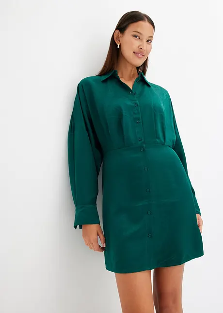 Miniklänning i satin, bonprix