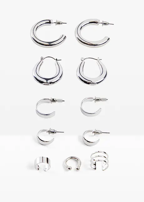 Creoler och cuff (set med 11 delar), bonprix