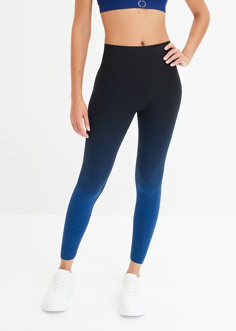 Sömlösa leggings med olika färgnyanser, snabbtorkande, bonprix