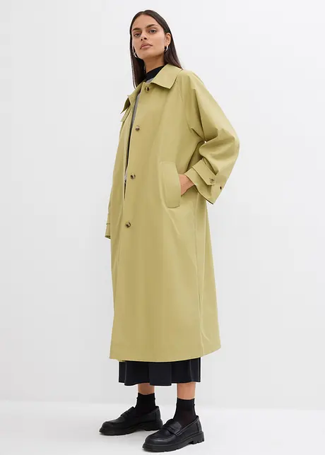 Trenchcoat med slejf, bonprix