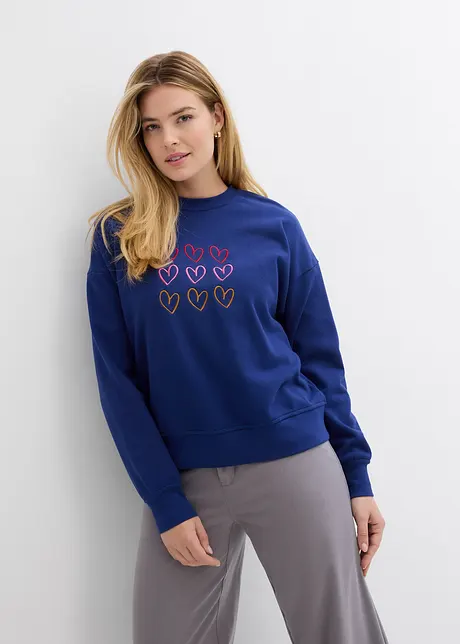 Sweatshirt i bomullsmix, bonprix