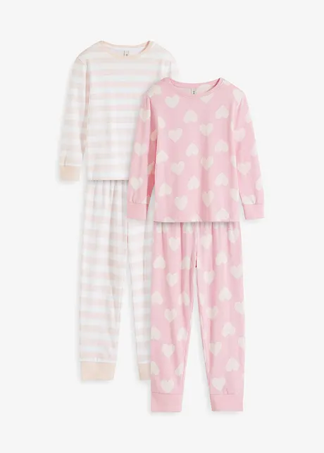 Pyjamas med ekologisk bomull (Set i 4 delar), bonprix