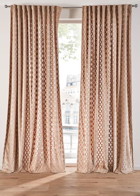 Gardinlängd i jacquard (1-pack), bonprix
