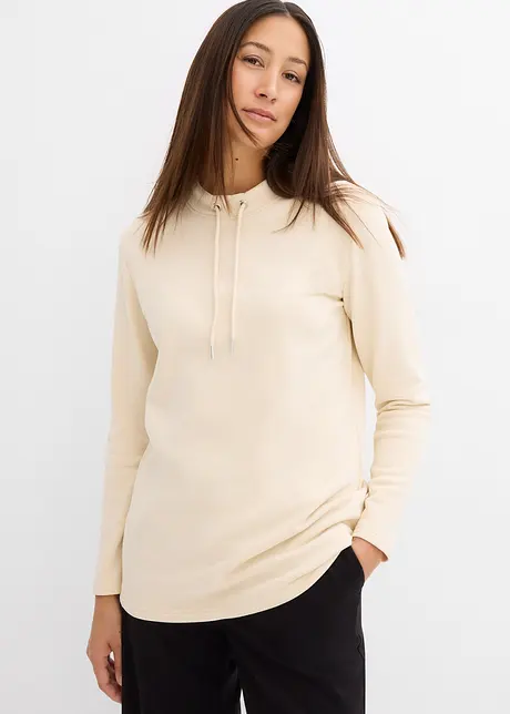 Sweatshirt i mjuk frotté, bonprix