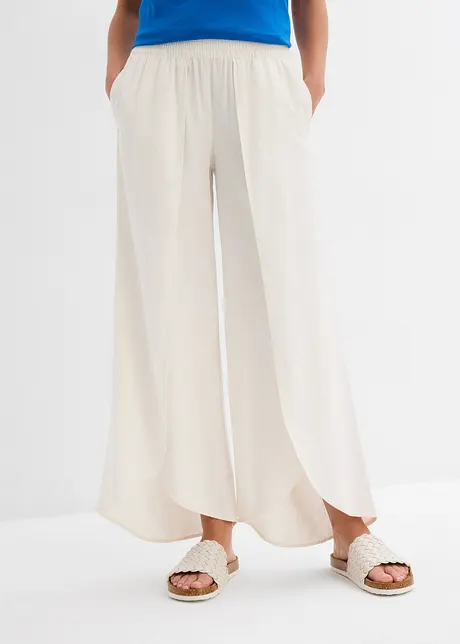 Byxa i kortare modell med slits, bonprix