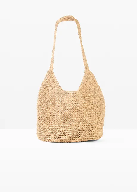 Shoppingväska med halmlook, bonprix