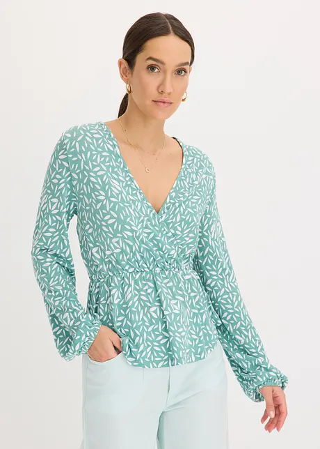 Blustopp med omlottlook, bonprix