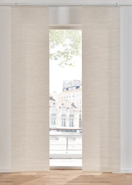 Panelgardin med bambulook (1-pack), bonprix
