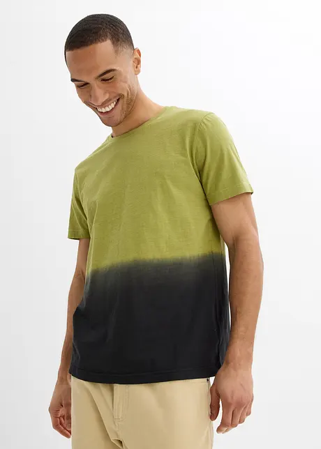 T-Shirt i ren bomull, Slim Fit, bonprix