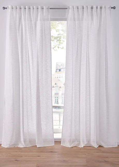 Gardin med ränder (1-pack), bonprix