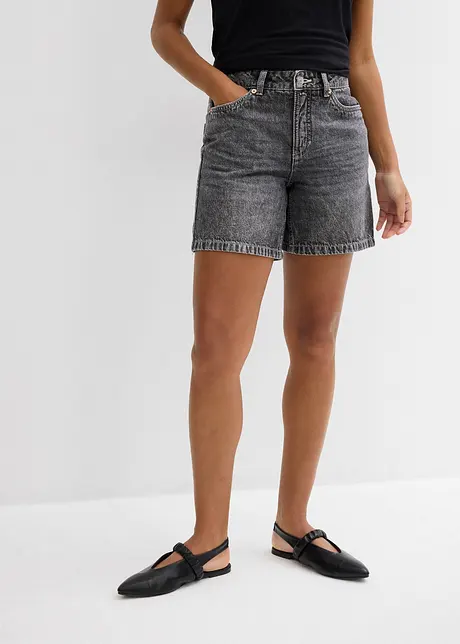 Jeansshorts Mid Waist, Low Stretch, bonprix
