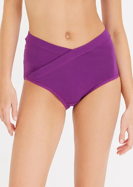 V-formad midjetrosa med ekologisk bomull (4-pack), bonprix