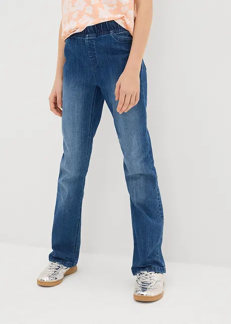 Jeggings Mid Waist för barn, Flared, bonprix