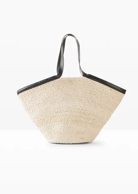 Shoppingväska med halmlook, bonprix