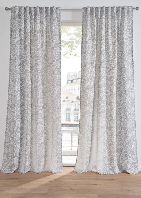 Mönstrad gardinlängd i jacquard (1-pack), bonprix
