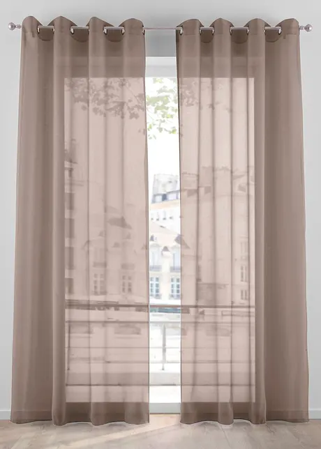 Gardin av luftig voile (1-pack), bonprix