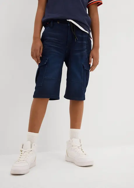 Jeansshorts i sweatmaterial, Regular Fit, bonprix