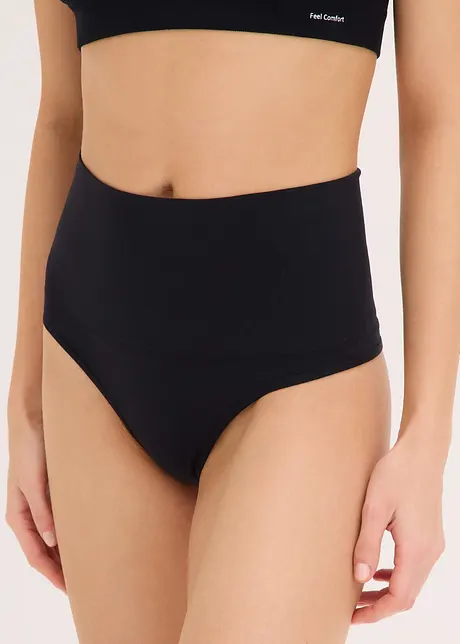 Sömlös stringtrosa med medelhög formande effekt (2-pack), bonprix