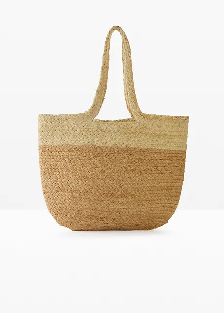 Shoppingväska med halmlook, bonprix