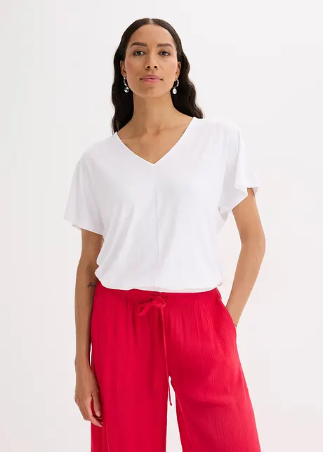 Oversizetopp i mjuk viskosmix, bonprix