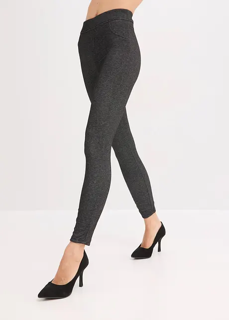 Termoleggings med jeanslook, bonprix
