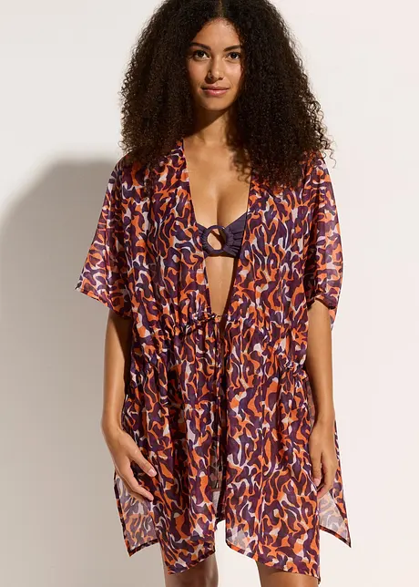 Strandkimono med knytdetalj, bonprix