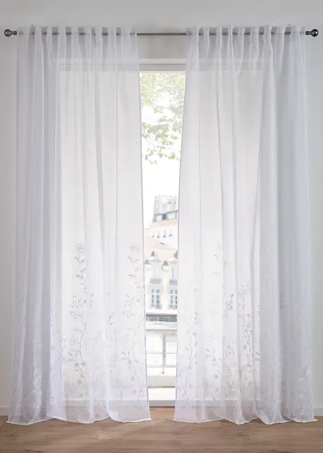 Gardinmed återvunnen polyester (1 styck), bonprix