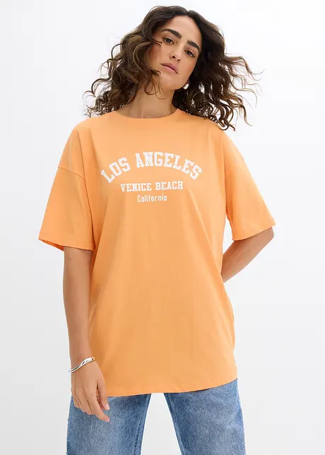 Oversized topp av ekologisk bomull, bonprix